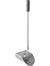 VEVOR Metal Detector Sand Scoop, Stainless Steel Metal Detecting Beach Scoop Scoops, 10 MM Hole Beach Metal Detector Scoop Shovel, with Stainless Steel Handle Pole, for Metal Detecting Treasure Huntin