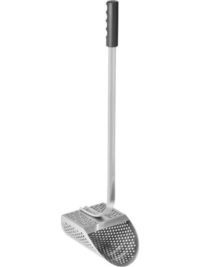 VEVOR Metal Detector Sand Scoop, Stainless Steel Metal Detecting Beach Scoop Scoops, 10 MM Hole Beach Metal Detector Scoop Shovel, with Stainless Steel Handle Pole, for Metal Detecting Treasure Huntin