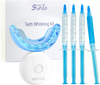 VEVOR Teeth Whitening Kit with LED Light, 32 LED Accelerator Lights, Whitening Gel Syringe, Desensitizing Gel, and U-Shaped Tray, Wireless Portable Kit Fast and Effectively Removes Stubborn Stains