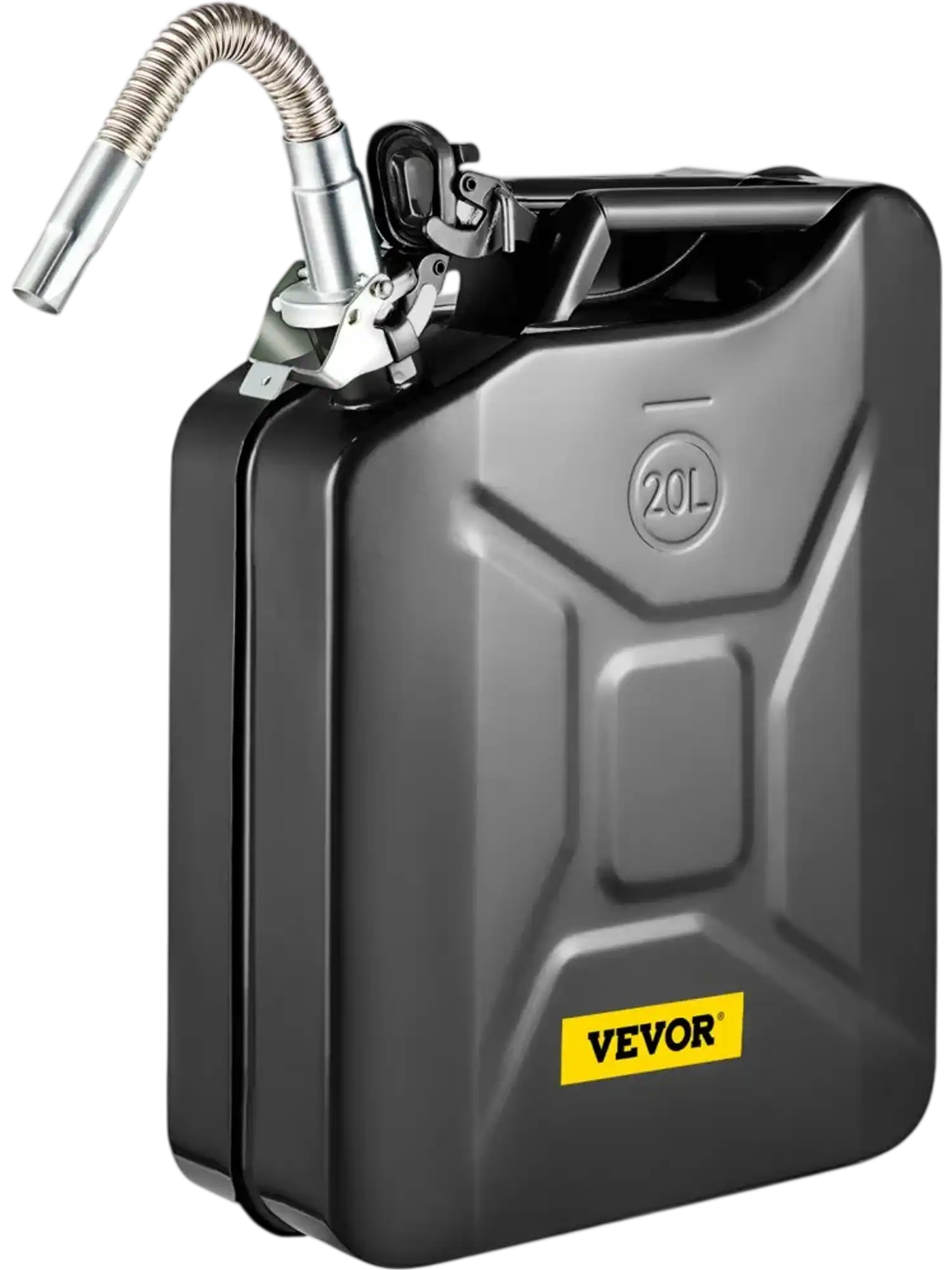 Vevor Jerry Fuel Can 5.3 Gallon 20L with Flexible Spout Black New