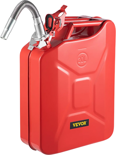 Vevor Jerry Fuel Can 5.3 Gallon 20 L with Flexible Spout Red New