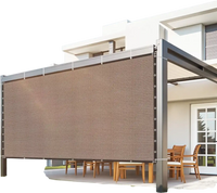 VEVOR 90% Sun Shade Cloth, 10 x 12 ft Pergola Shade Cover with Stainless Steel Grommets, Sun Shades Canopy Privacy Screen with 140 GSM HDPE Material, for Outdoor, Patio, Garden, and Backyard (Brown)