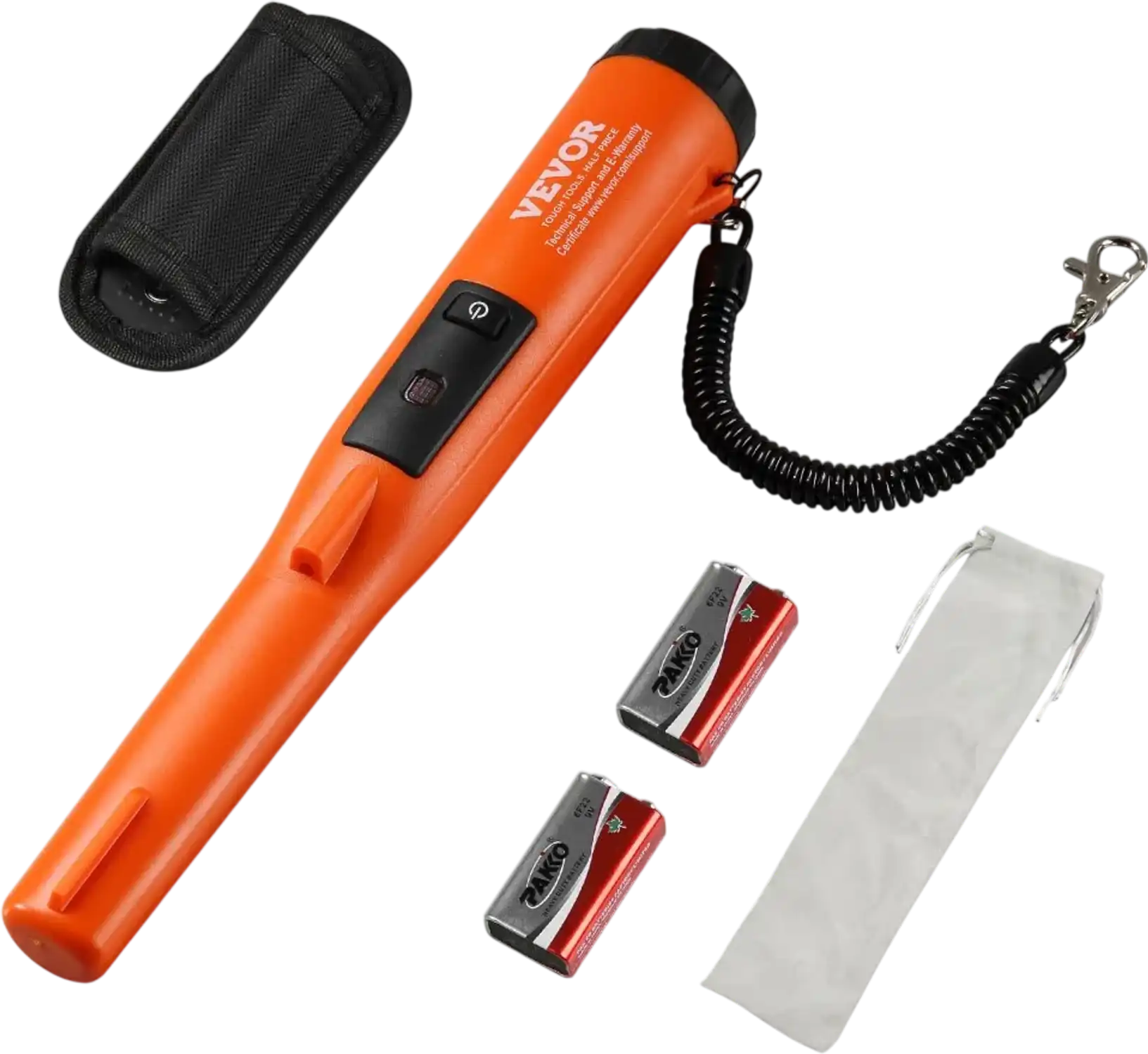 Vevor Metal Detector IP68 Waterproof Pinpointer Wand New