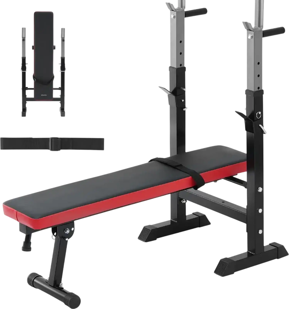 VEVOR Weight Bench, Adjustable Weight Bench for Full Body Workout, 400lbs Exercise Sit up Bench for Home Gym Strength Training, Weight Bench Press with Quick Folding and Fast Adjustment