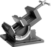 VEVOR Tilting Vise, 4.25 Inch Jaw Width, Portable Drill Press Bench Vise, 0–90° Adjustable Tilt, Durable Cast Iron Construction, Workbench Vice for Woodworking, for Benchtops and Drill Presses, Black