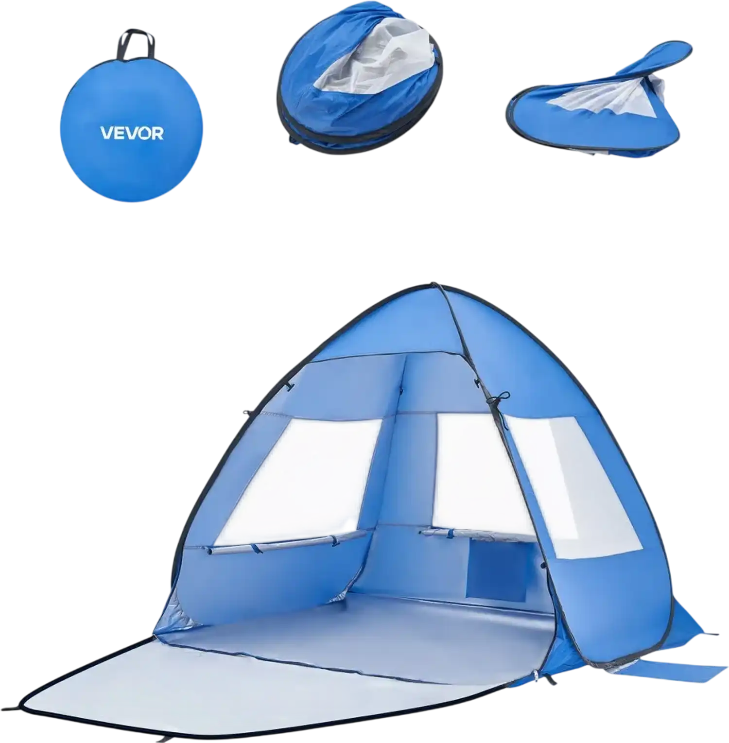 Vevor Beach Tent Portable Sun Shade Canopy for 2 Person UPF 50+ New