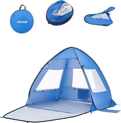 Vevor Beach Tent Portable Sun Shade Canopy for 2 Person UPF 50+ New