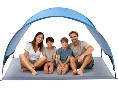 Vevor Beach Tent 4-Person UPF 50+ Portable Sun Shelter Canopy New