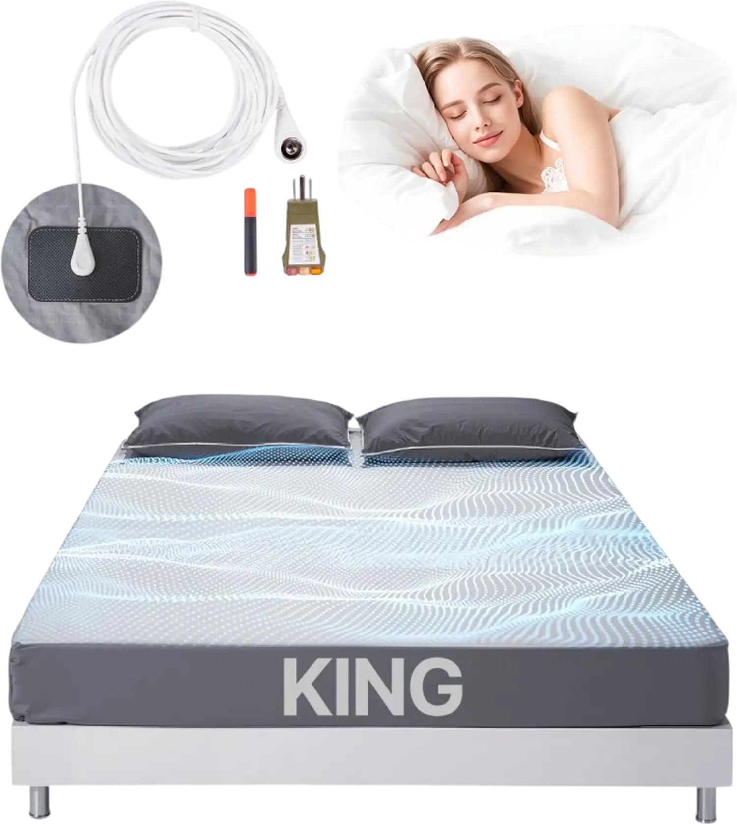 Vevor Grounding Sheets King Earth Grounded Fitted Bed Sheet New
