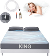 VEVOR Grounding Sheets, King Size, 95% Cotton + 5% Pure Silver Fiber, Earth Grounded Fitted Bed Sheets, with Grounding Cord & Tester, for Improved Sleep & Wellness (Gray, King - 78 x 80 x 13 in)