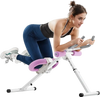 VEVOR AB Workout Machine, Ab Workout Equipment at Home Gym, Core & Abdominal Trainers for Women, 330 lbs Weight Capacity Strength Training Ab Cruncher, Foldable Adjustable Fitness Exerciser