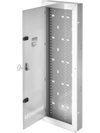 VEVOR Structured Media Enclosure 42-Inch Wiring Cabinet with Hinged Cover, In Wall Cable Management Network Box, Cold-Rolled Steel, Recessed Electrical Multi-Media Cabinet, Flush or Surface Mount