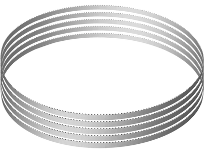 VEVOR Band Saw Blade, 65x0.63x0.02 inch, 5 PCS/Pack Meat Bandsaw Blades for Replacement, Carbon Steel Blade, Meat Cutting Blade Wrapped by Rust-Proof Paper, Fit for Commercial Bone Saw Machines