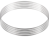 VEVOR Band Saw Blade, 82.3x0.63x0.02 inch, 5 PCS/Pack Meat Bandsaw Blades for Replacement, Carbon Steel Blade, Meat Cutting Blade Wrapped by Rust-Proof Paper, Fit for Commercial Bone Saw Machines