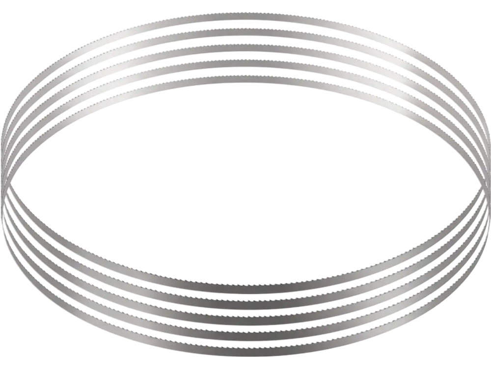 VEVOR Band Saw Blade, 82.3x0.63x0.02 inch, 5 PCS/Pack Meat Bandsaw Blades for Replacement, Carbon Steel Blade, Meat Cutting Blade Wrapped by Rust-Proof Paper, Fit for Commercial Bone Saw Machines