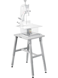 VEVOR Electric Meat Bandsaw Stand, Floor Stand with Adjustable Height, Stable H-Shaped Frame, Anti-Slip Foot Pads, for Our Bone Saw Machine, Compatible with Models BS-130 & BS-250