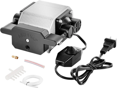 VEVOR Air Assist, Adjustable 30 L/min Airflow, Air Assist Pump Kit for Laser Cutter and Engraver, Clear Smoke and Dust, Reduce Surface Temperature, Shield Laser Lens, for Laser Engraving Wood Metal