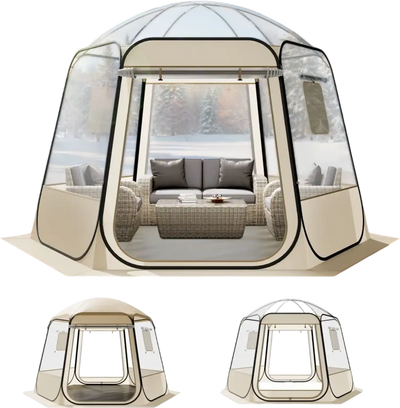 Vevor Bubble Tent Pop-Up Clear Dome Shelter 10 x 9.2' New