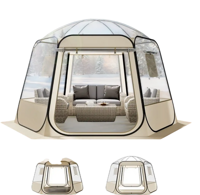 Vevor Bubble Tent Clear Pop-Up Dome Shelter 11 x 10.2' New