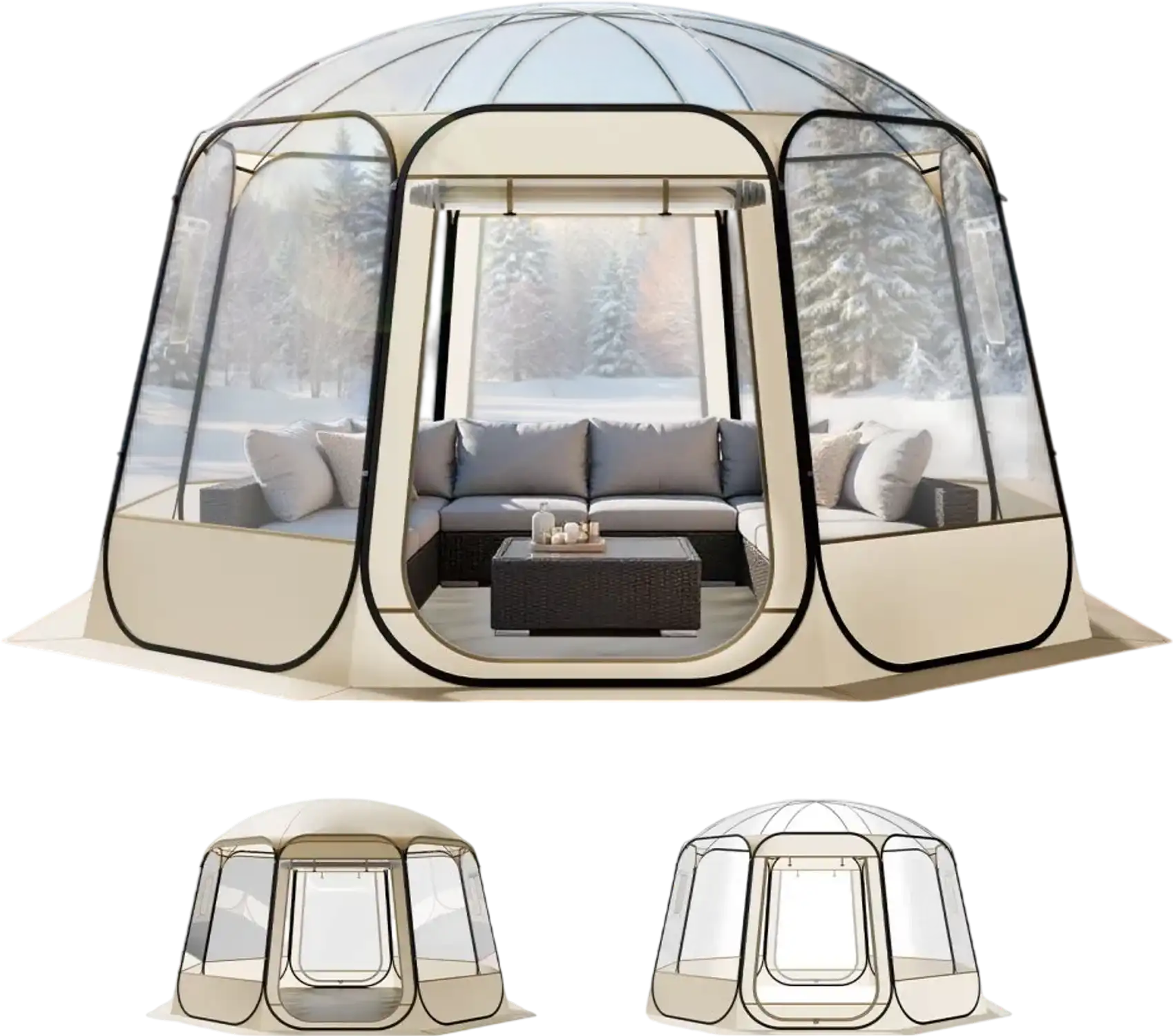 Vevor Bubble Tent 12' x 11.1' Clear Dome Camping Shelter New