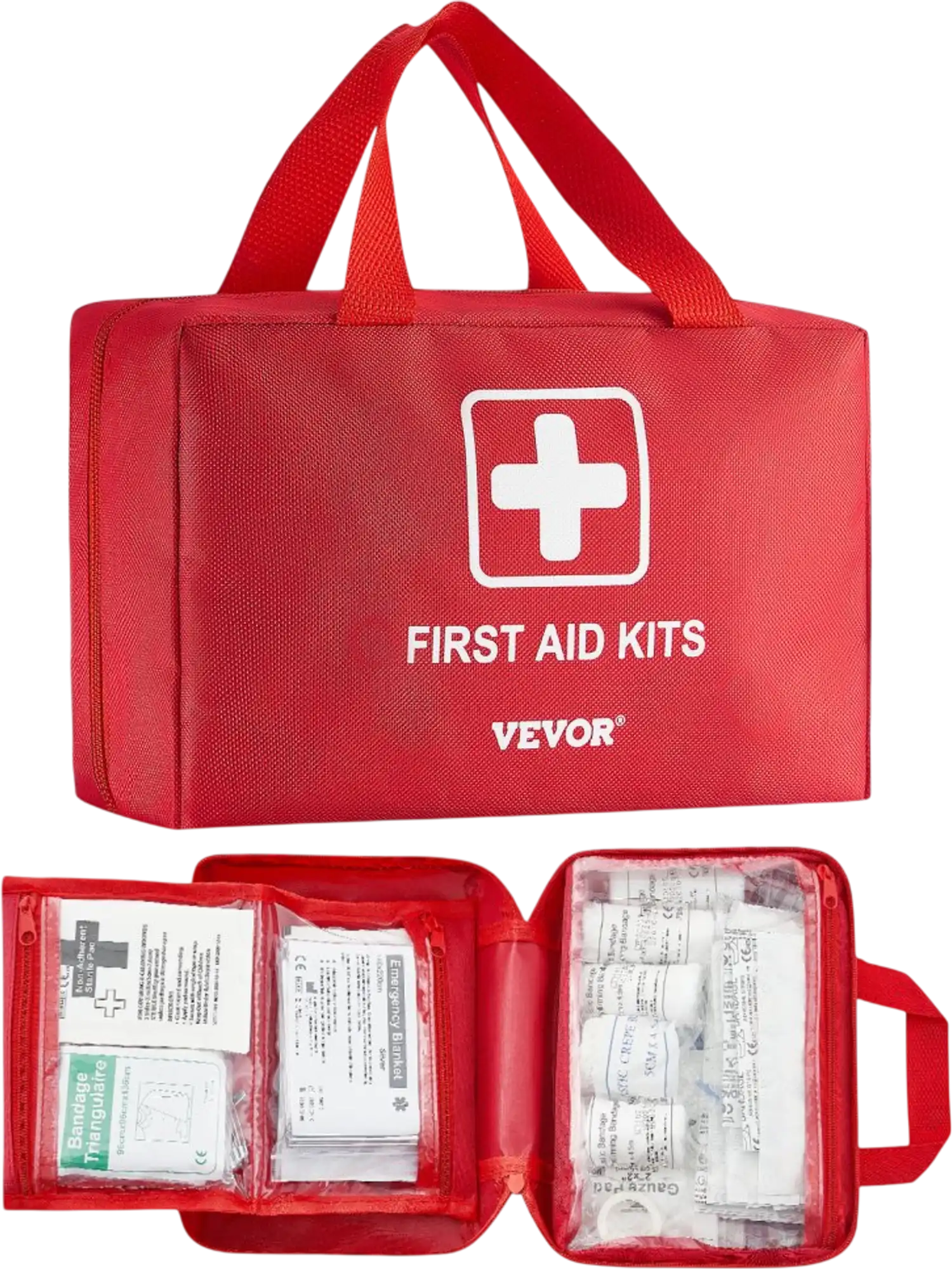 Vevor First Aid Kit 500-Piece Survival Bag Emergency Medical Supplies New