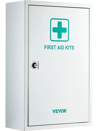 VEVOR 3-Shelf First Aid Cabinet, 1000 Pieces, Large Capacity First Aid Kit, Wall Mounted Medicine Cabinet, OSHA & ANSI 2015 (Class A), Industrial Emergency Metal Med Box, for Business and Worksite