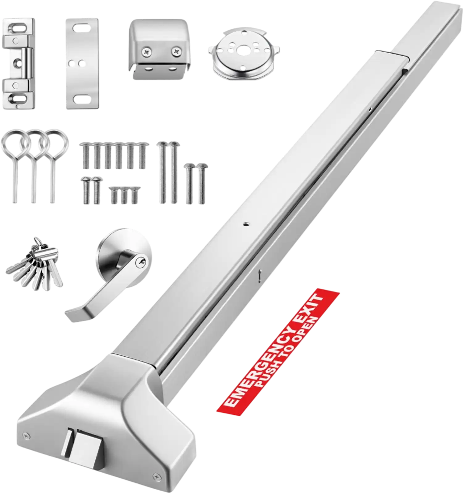Vevor Panic Bar Push Bar Exit Device with Exterior Lever Handle 41