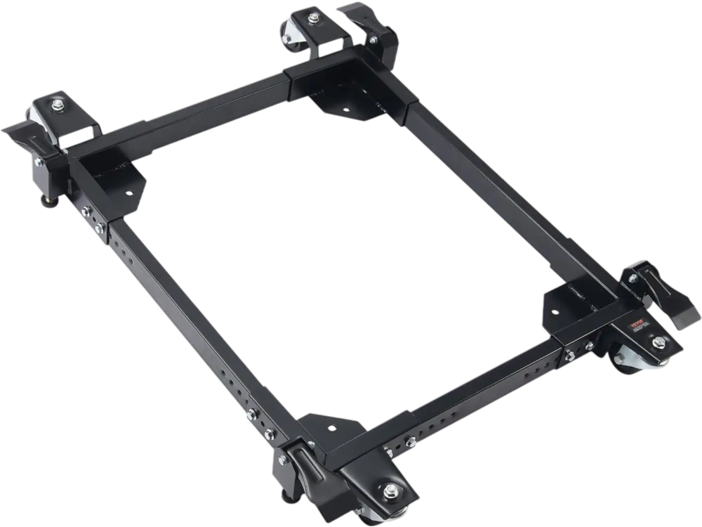 VEVOR Mobile Base, 1500 lbs Capacity, Adjustable from 20" x 24.5" to 28" x 33.5", Heavy Duty Universal Mobile Base Stand with 4 Swivel Wheels, for Woodworking Equipment, Bandsaw, Power Tool, Machine