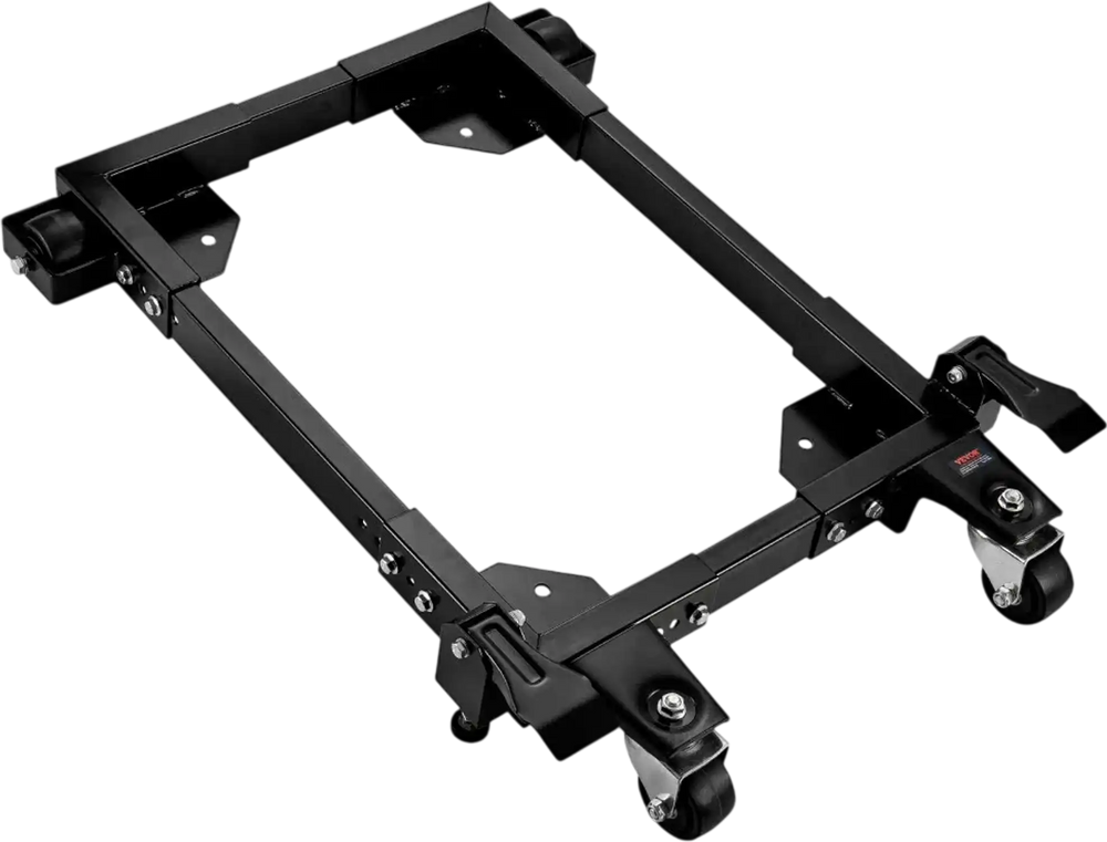 VEVOR Mobile Base, 1500 lbs Capacity, Adjustable from 18" x 24" to 26.5" x 31.5", Heavy Duty Universal Mobile Base Stand with Swivel Wheels, for Woodworking Equipment, Bandsaw, Power Tools, Machines