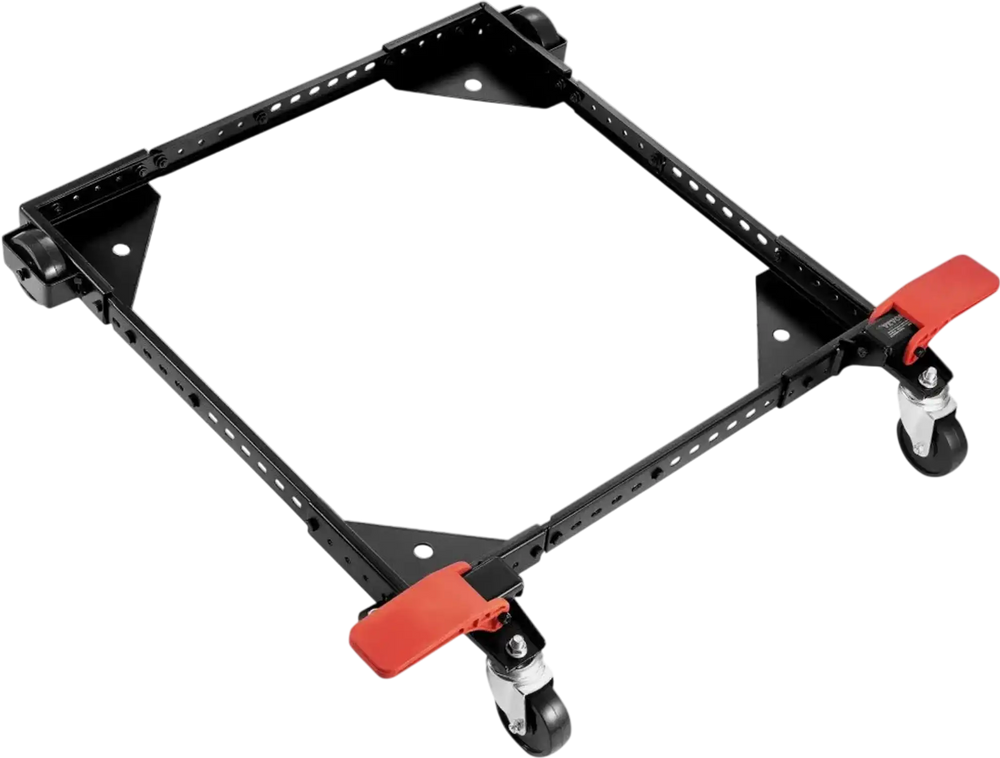 VEVOR Mobile Base, 500 lbs Weight Capacity, Adjustable from 12" x 12" to 36" x 36", Heavy Duty Universal Mobile Base Stand with Swivel Wheels, for Woodworking Equipment, Bandsaw, Power Tools, Machines