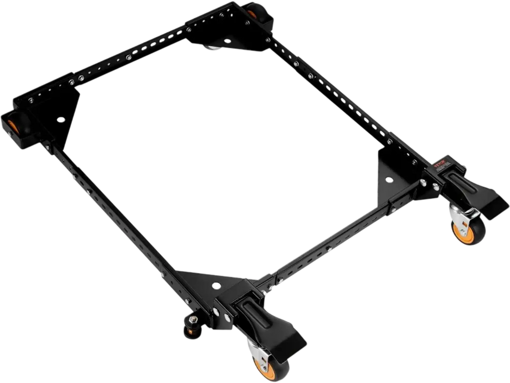 VEVOR Mobile Base, 650 lbs Weight Capacity, Adjustable from 12" x 12" to 36" x 36", Heavy Duty Universal Mobile Base Stand with Swivel Wheels, for Woodworking Equipment, Bandsaw, Power Tools, Machines