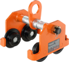 VEVOR Manual Trolley, 6600 lbs/3 Ton Load Capacity, Push Beam Trolley with Dual Wheels, Adjustable for I-Beam Flange Width 2.5" to 8", Heavy Duty Alloy Steel Garage Hoist for Straight Curved I Beam