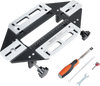 VEVOR Door Hinge Jig, Aluminum Alloy Woodworking Hole Opener, Slotting Locator, Flexible Wooden Door Hinge Hole Guide, Hinge Template Jig for Door Hinge Groove and Door Lock Installation