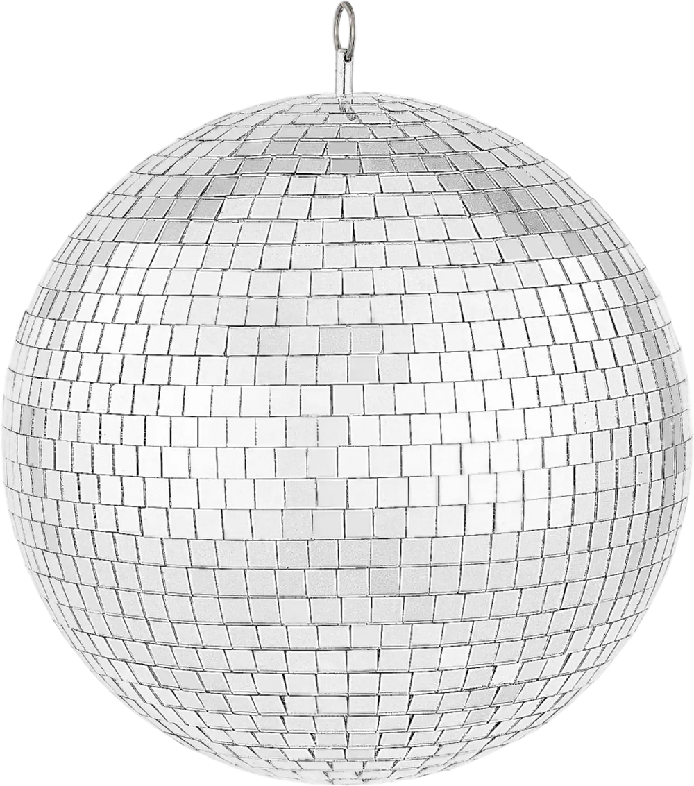 VEVOR Mirror Disco Ball, 12 Inch Mirror Ball with Hanging Ring, Lightning Disco Ball Party Decorations, Ideal for DJ Club, Stage, Wedding, Birthday, Christmas, New Years Celebration