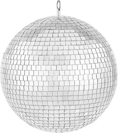 VEVOR Mirror Disco Ball, 12 Inch Mirror Ball with Hanging Ring, Lightning Disco Ball Party Decorations, Ideal for DJ Club, Stage, Wedding, Birthday, Christmas, New Years Celebration
