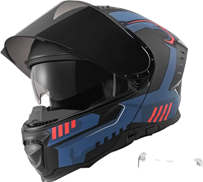 Vevor Modular Motorcycle Helmet Flip-Up Full Face Dual Visor Adult Helmet M New