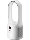 VEVOR Desk Fan Bladeless, 12.99 Inch Portable Desk Fan, 6-Speed USB Quiet Cooling Small Tower Fan with Rechargeable Battery, Easy to Clean & Kids-Friendly, Blows Cold Air for Bedroom, Office, Home