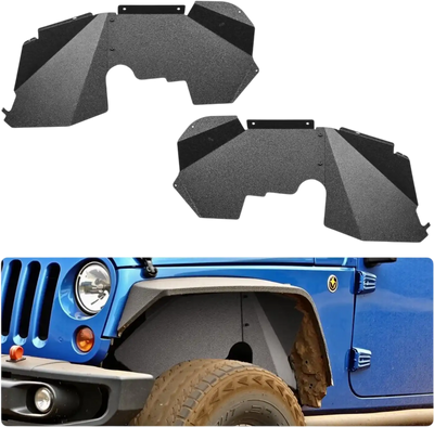 Vevor Fender Liner Front Inner Fender Liner for 2007-2018 Jeep Wrangler JK/JKU 2/4-Door New