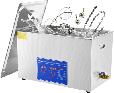 Vevor Ultrasonic Cleaner 27.2 L 40kHz with Digital Timer and Heater 600W New
