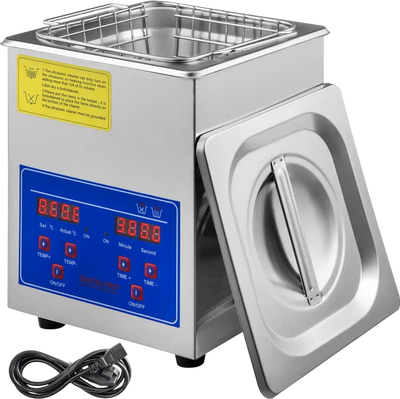 Vevor Ultrasonic Cleaner 2L 40kHz Digital Stainless Steel Parts Cleaner New
