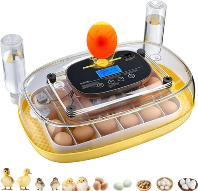 Vevor Egg Incubator 24 Egg Automatic Turner with LED Candler and Humidity Control New