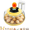 VEVOR 18 Egg Incubator, Automatic Egg Turner with LED Candler, Temperature & Humidity Control, 360° View Clear Window, Auto Water Refill, Poultry Eggs Incubators for Hatching Chicks Ducks Goose Quail