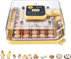 VEVOR 48 Egg Incubator, Automatic Egg Turner with LED Candler, Temperature Display & Auto Humidity Control, 360° View Clear Window, Poultry Eggs Incubator for Hatching Chicks Ducks Goose Quail