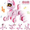 VEVOR Remote Control Robot Cat Toy, RC Cat Programmable Smart Interactive Robotic Pet for Kids with Touch Control, Walking Singing Dancing RC Stunt Toy Cat for Age 3 4 5 6 7 8 10 Year Old Boys Girls