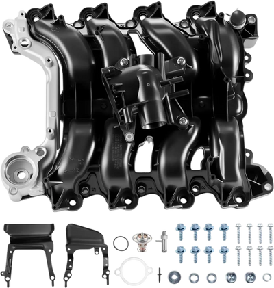 VEVOR Intake Manifold, with Gasket, Engine Intake Manifold Assembly Compatible with 2007-2008 Ford F-150 / E-150 / E-250, Automotive Engine Replacement Kit Replace 615-375, 7L3Z-9424-B, 7L3Z-9424-F