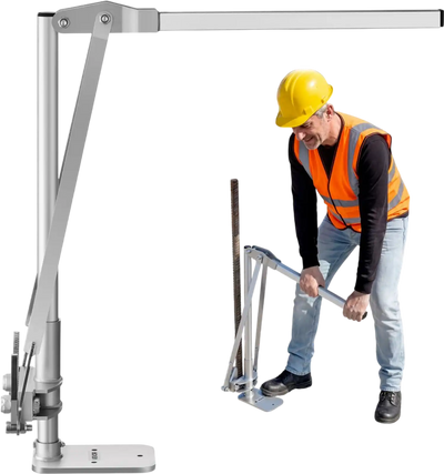 VEVOR T Post Puller, 3.54 in Max Clamping Width, Heavy-Duty Steel Jaw Grip, Powder-Coated Finish, Easy to Store, Labor-Saving Fence T-Post Remover Tool for Rebar Stakes, Wood Stakes, and Road Signs