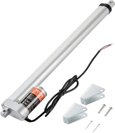VEVOR Linear Actuator 12V, 16 Inch High Load 330lbs/1500N Linear Actuator, 0.19