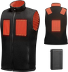 VEVOR Heated Vest, Men Electric Heating Vest with 16000 mAh Battery Pack, 6 Heating Zones Lightweight Rechargeable Winter-Vest with 3 Levels, for Outdoor Hiking Camping Fishing Skiing, Size L