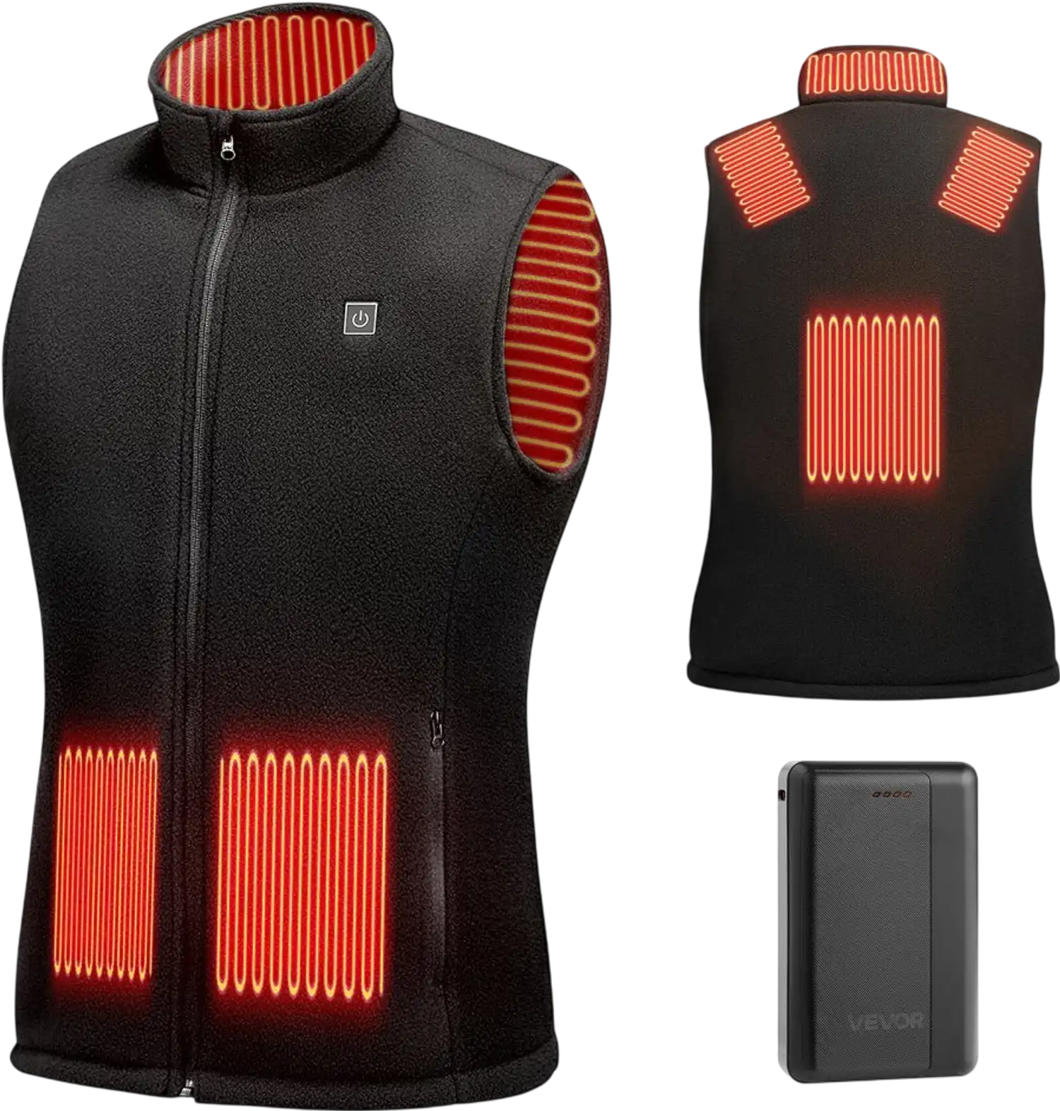 Vevor Heated Vest Women's Lightweight Rechargeable 16000mAh Size L New