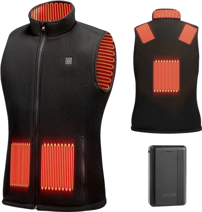 Vevor Heated Vest Women's Lightweight Rechargeable 16000mAh Size L New